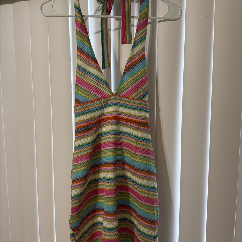 Kendall & Kylie Multicolor Striped Dress